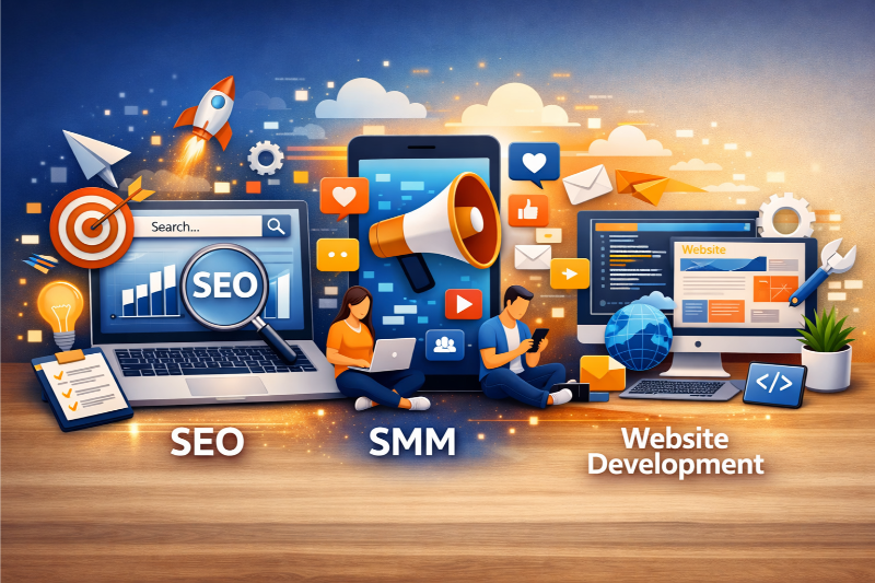 SEO, SMM and Website development